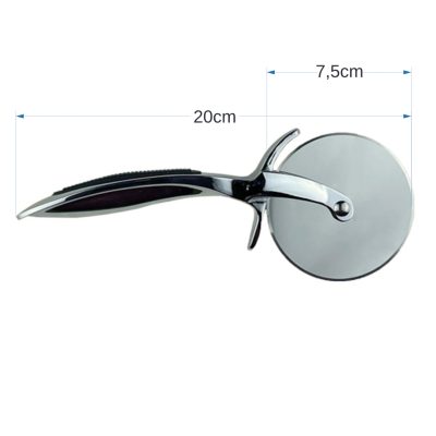 Texas club stainless steel pizza cutter, 20cm.