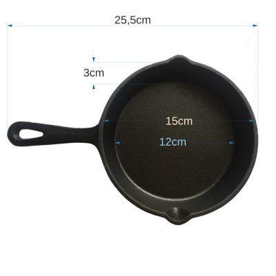 Texas Club Cast iron frying pan, Ø 15.5cm.