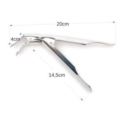 Stainless steel grill grate gripper, 20cm.