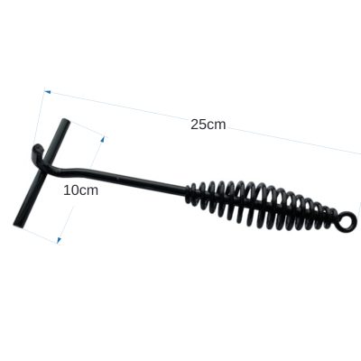 Cast iron grate lifter, 25cm.