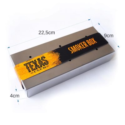 Texas Club Stainless Steel Smoking Box