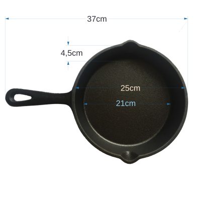 Texas Club Cast iron frying pan, Ø 25cm.