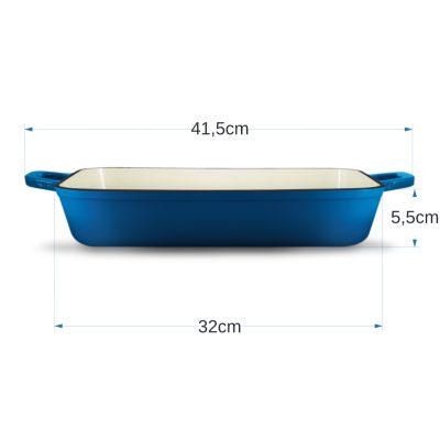 Grandfeu Blue Roasting Tray, 33 cm