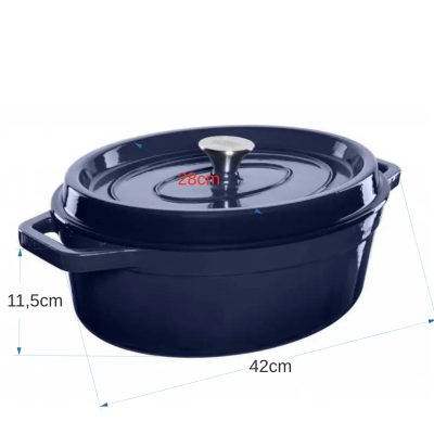 Grand Feu Blue 5.6 l. With Lid
