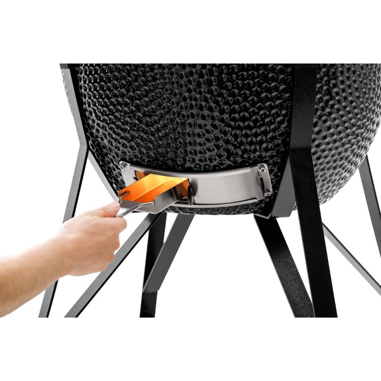 Slide-out ash drawer on the Maxi 21"
