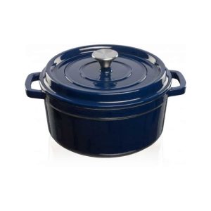 Grandfeu Blue Cast Iron Pot, 4.7l.