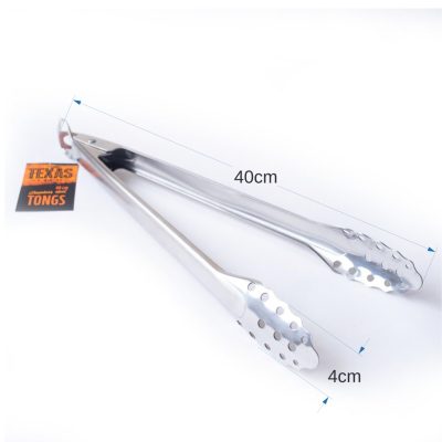 Texas Club Stainless Steel Tongs, 40 cm