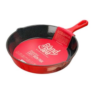Grand Feu Red Enamelled Cast Iron frying pan, Ø 25cm.