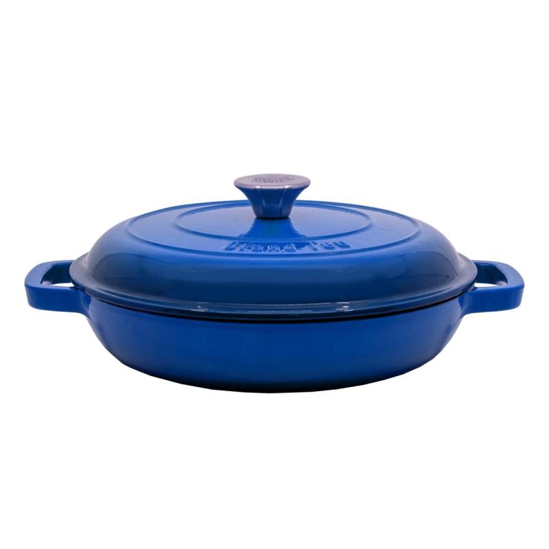 Grandfeu Blue Deep Frying Pan With Lid, 2.6l.