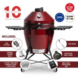 Kamado Bono EVO Grande Royal Red 25" Ceramic Grill