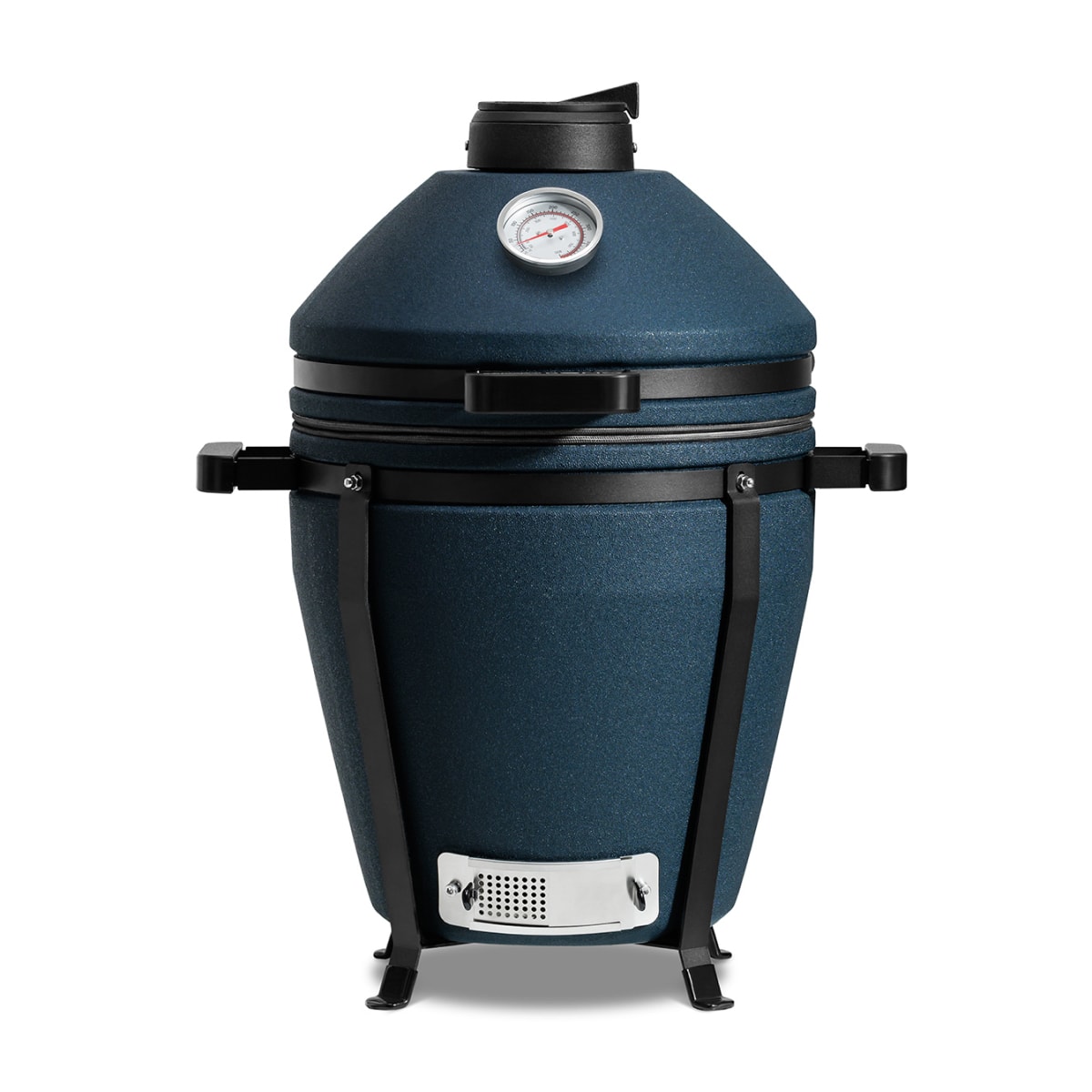 Evo Minimo Navy Matt 1 Premium small kamado BBQ grill in Navy Blue Matte finish