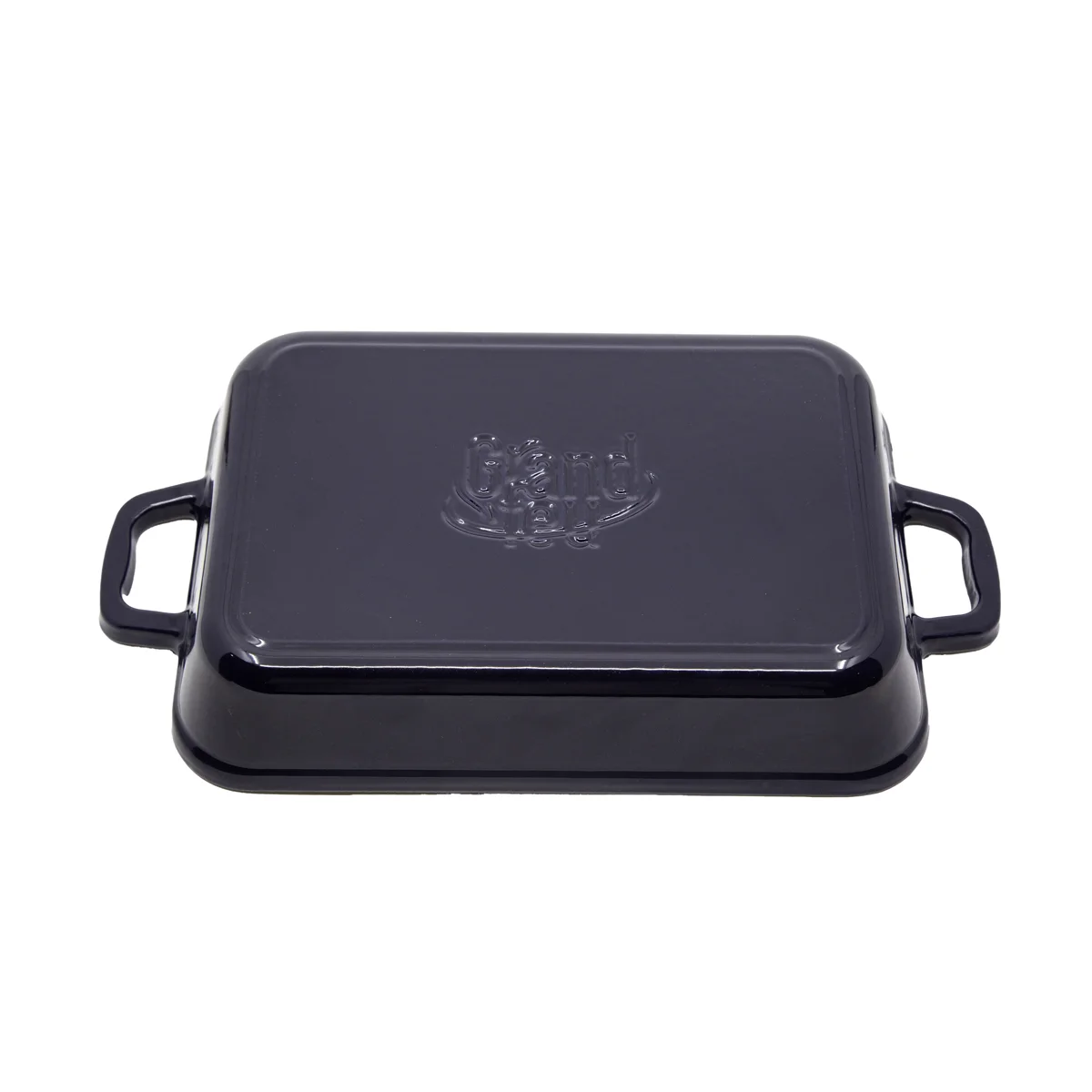 blue 3 Grand Feu Blue Enamelled Cast Iron Baking Dish 2L