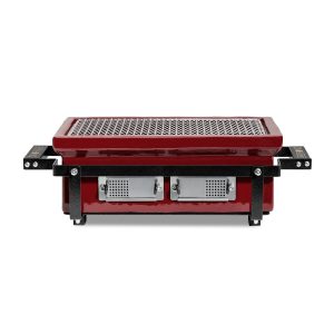 Kamado Bono HIBACHI EVO Table Grill, Rectangular, Royal Red