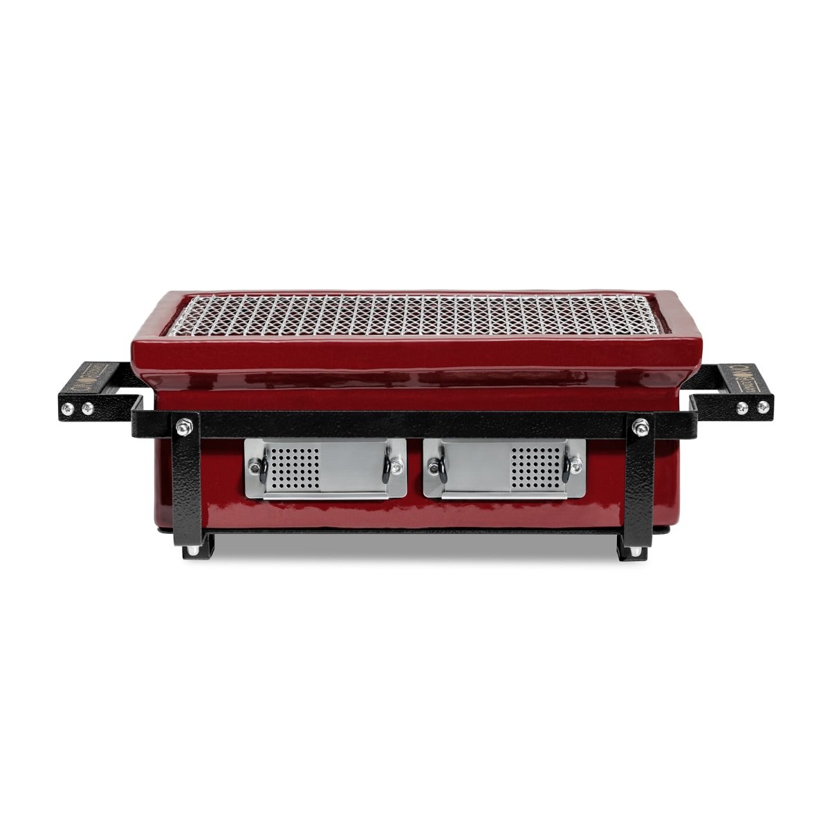 Evo Hibachi Square Red 1 Kamado Bono HIBACHI EVO Table Grill, Rectangular, Royal Red