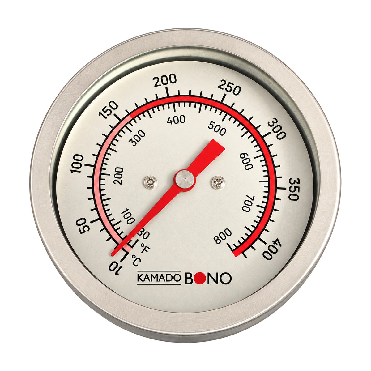 kamado bono evo dome thermometer front dial Kamado Bono EVO dome thermometer – front dial °C/°F